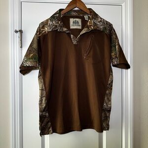 Tallwoods Elementwear Brown Camouflage Hunting / Work / Outdoor Shirt